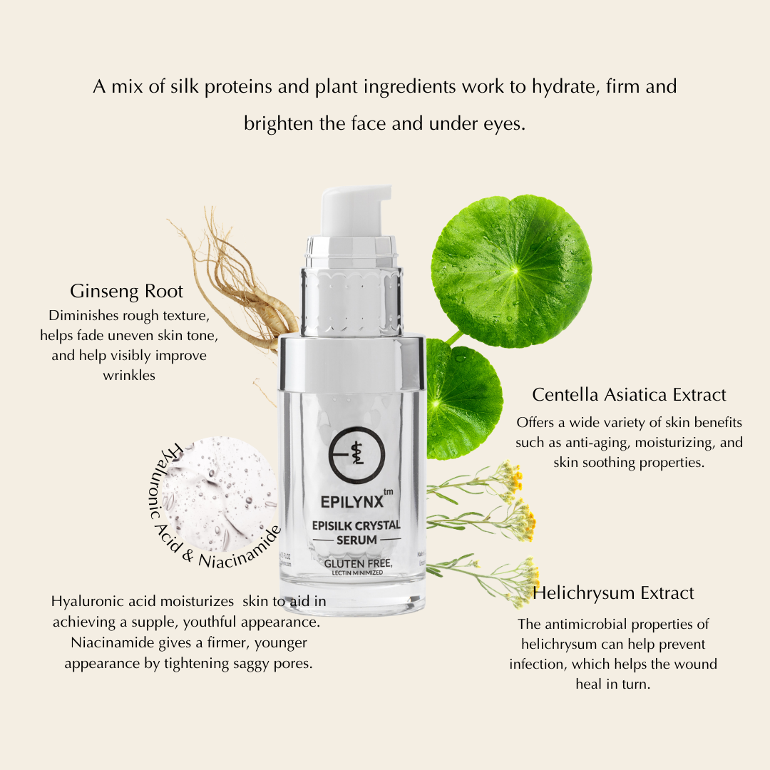 Vegan EpiSilk, Crystal Wrinkle Smoothing Face Serum - Intense